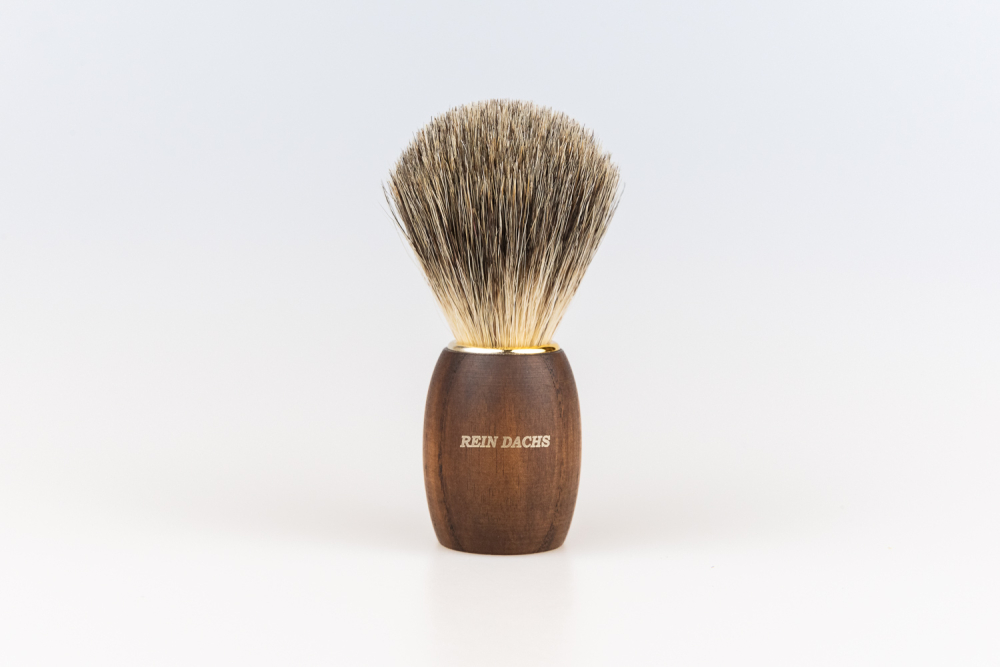 Preview: Rasierpinsel Dachs dunkles Holz